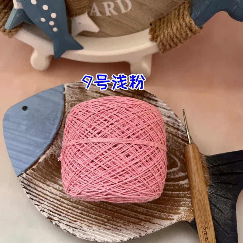 100g 100% Cotton Crocheting Lace Yarn for Hand Knitting and Amigurumi Projects