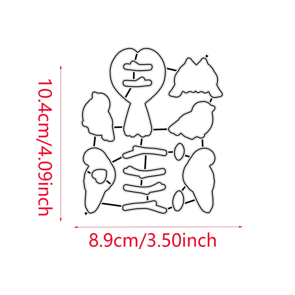 Easter Party Decorations Metal Cutting Dies and Stamps for Scrapbooking Craft Stencil Embossing Supplies Clear Stamps