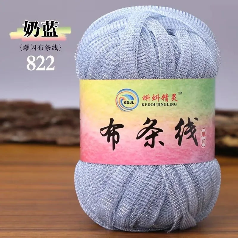 Colorful Sparkling Metallic Knitting Yarn 50g 30m Crochet