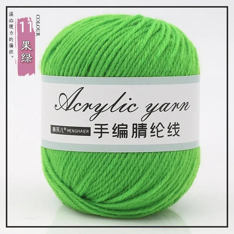 Four Strands Acrylic Knitting Yarn For DIY Handwoven Starter