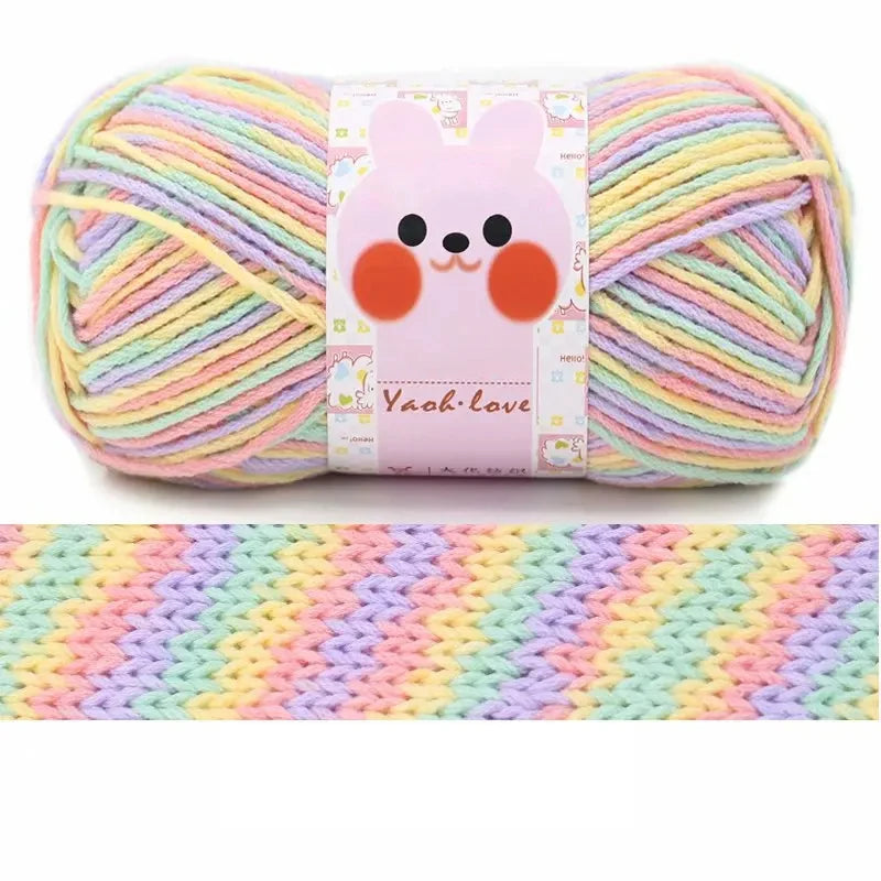 Milk Cotton Thick Yarn 170M Roll 100G For Hand Knitting