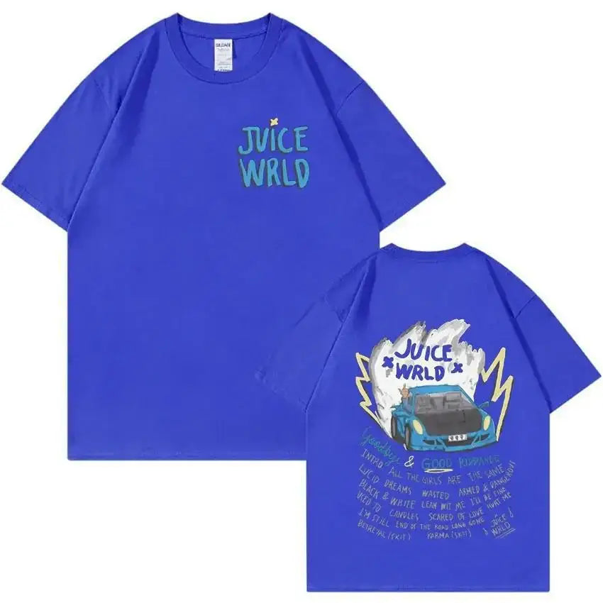 Juice WRLD T Shirt for Men and Women Casual Hip Hop Summer Sweatshirts Black Pullover for Boys and Girls