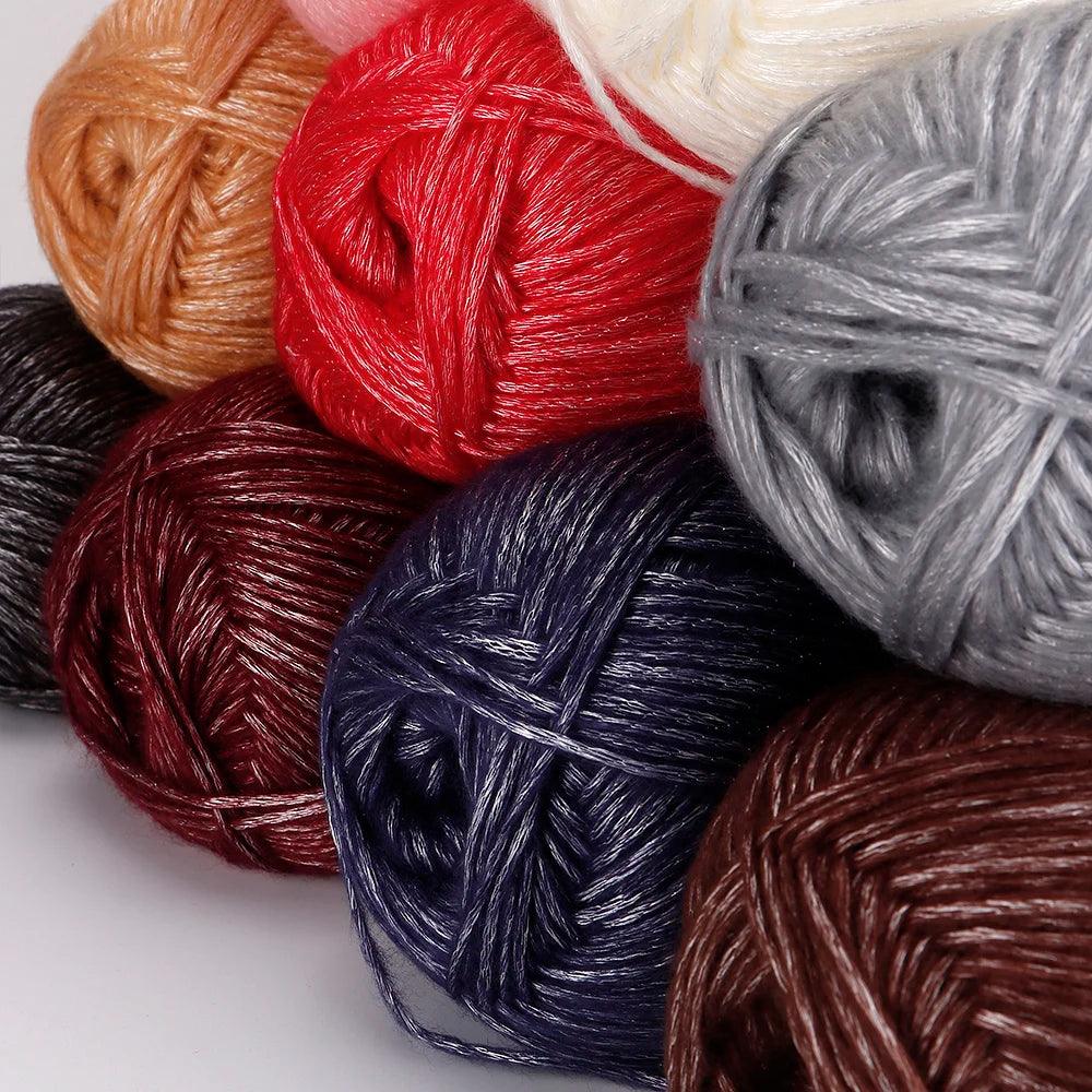 100g/Ball 325m QJH DIY Hand Knitting Yarn Crochet Needlework Thick Wool Thread Yarn For Hand Knitting Scarf Sweater Crochet Yarn