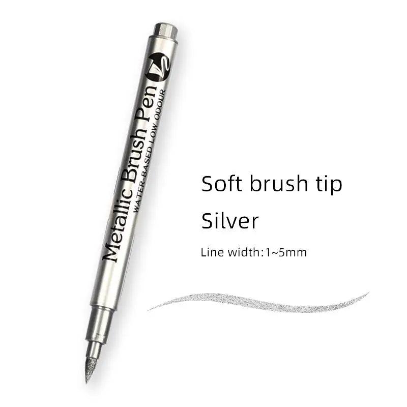 Metallic Pen Gold Silver Epoxy Resin Mold Drawing Pen Acrylic Paint DIY Silicone Mold Highlight Permanent Marker Handmade