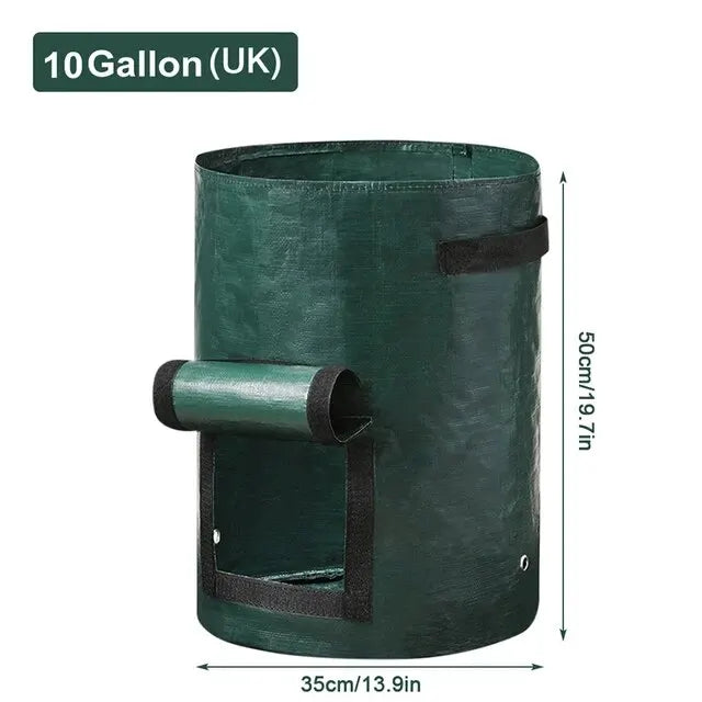 Garden Grow Bags 3/5/7/10 Gallon Potatoes Grow Bags Gardening Plant Growing Bags PE Fabric Carrot Vegetable Planter Container
