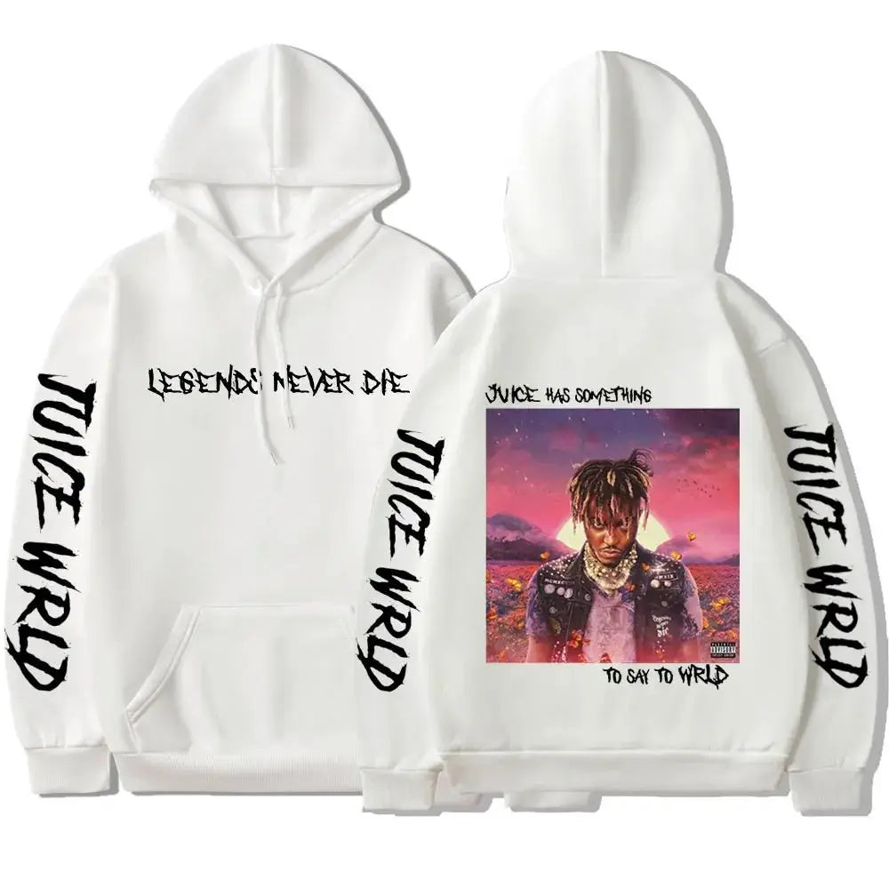 Rapper Juice Wrld 999 Letter Printed Hoodie Y2k Women's Casual Fashion Sportswear Autumn/Winter Hoodie Men's Women's Clothing