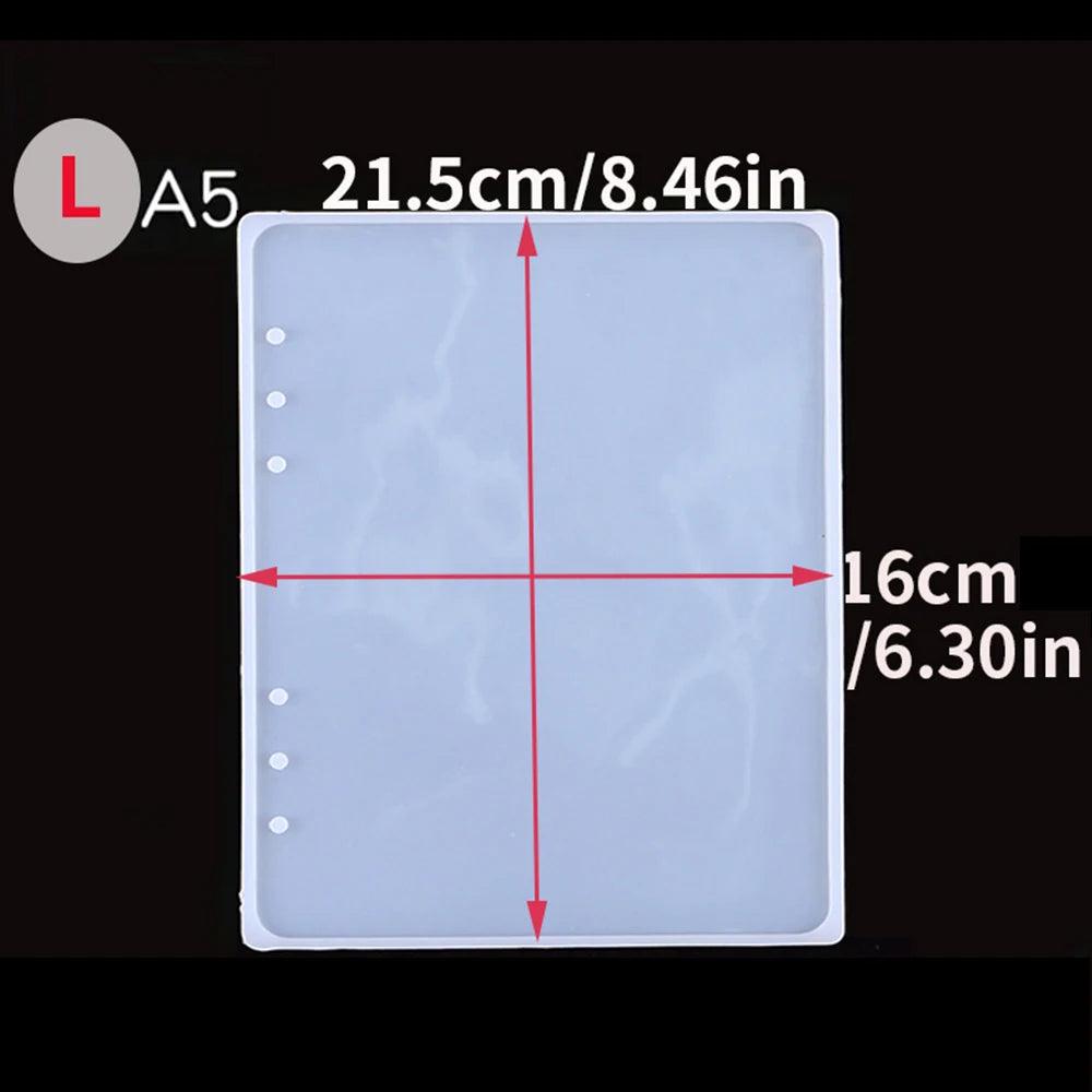 Note Book Silicone Resin Mold A5 A6 A7 DIY Notebook Crafts Gift Making Epoxy Resin Mould