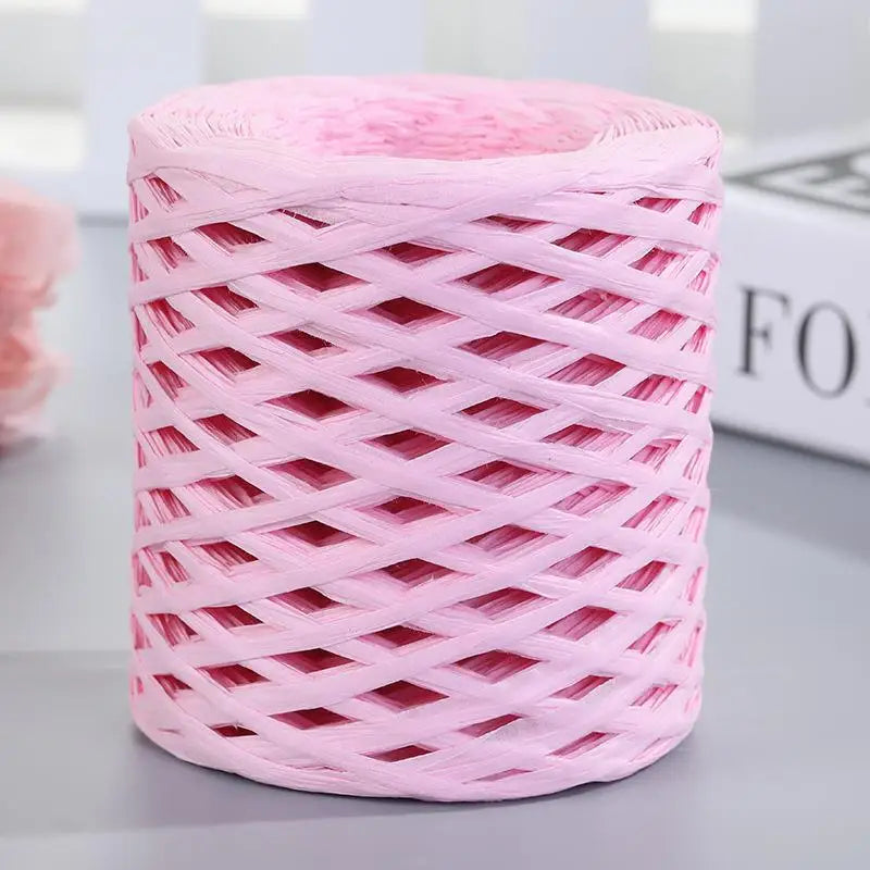 Natural Raffia Straw Yarn For Knitting Crochet Sunhat Bag