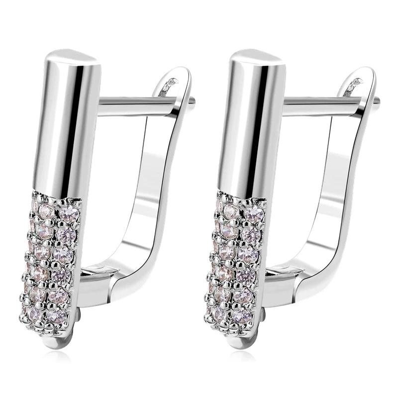 Juya DIY Women's Earring Making 18K Gold Silver Plated Basic Antiallergic Fixtures Ear Wire Fastener Hooks Accessories Supplies
