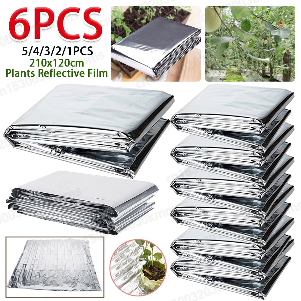1-6PCS Garden Wall Mylar Film Covering Sheet Hydroponic Highly Reflective Indoor Greenhouse Planting Accessories Special