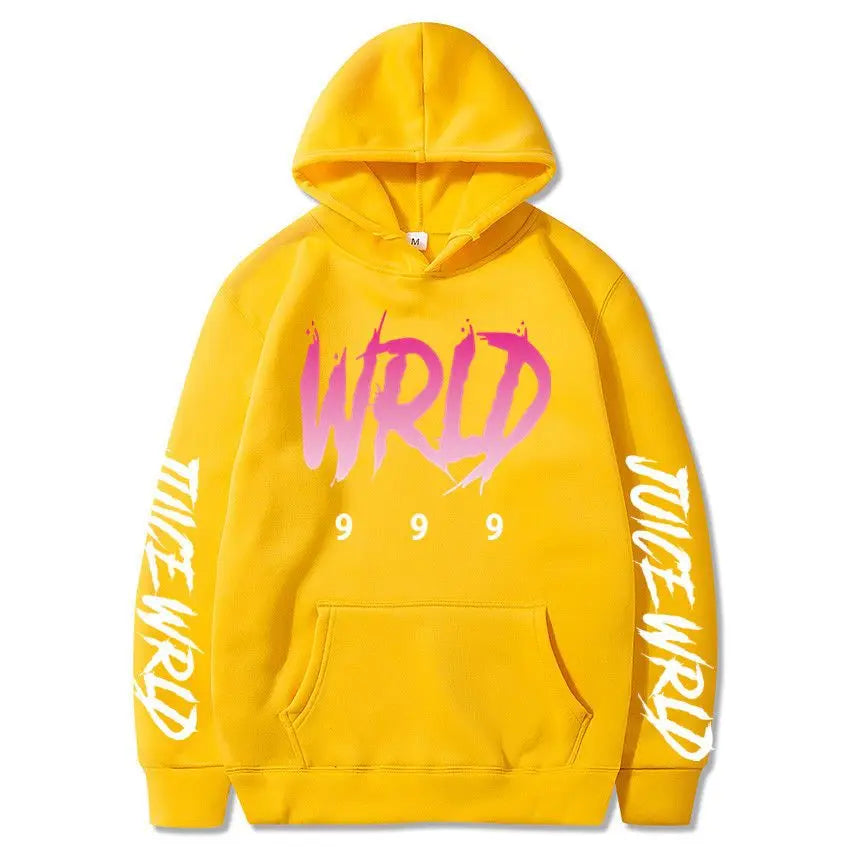 Rapper Juice Wrld 999 Letter Printed Hoodie Y2k Women's Casual Fashion Sportswear Autumn/Winter Hoodie Men's Women's Clothing