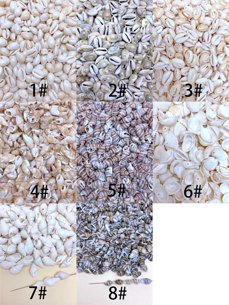 30/60/120pcs natural handmade diy with hole shell suitable for bracelet necklace earrings pendant jewelry accessories