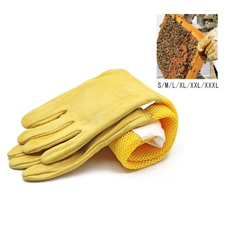 NEW Beekeeper Gloves Protective Sleeves Ventilated Professional Anti Bee For Bee Hive Apiculture Beekeeper Prevent Beehive Tools