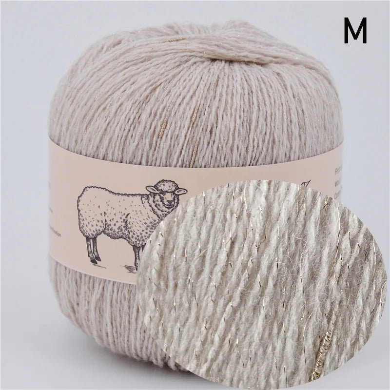 100 Percent Wool Yarn for Knitting Lightweight Crochet Thick Thread Hand Knitted Mohair Sweater Merino Wool 50g