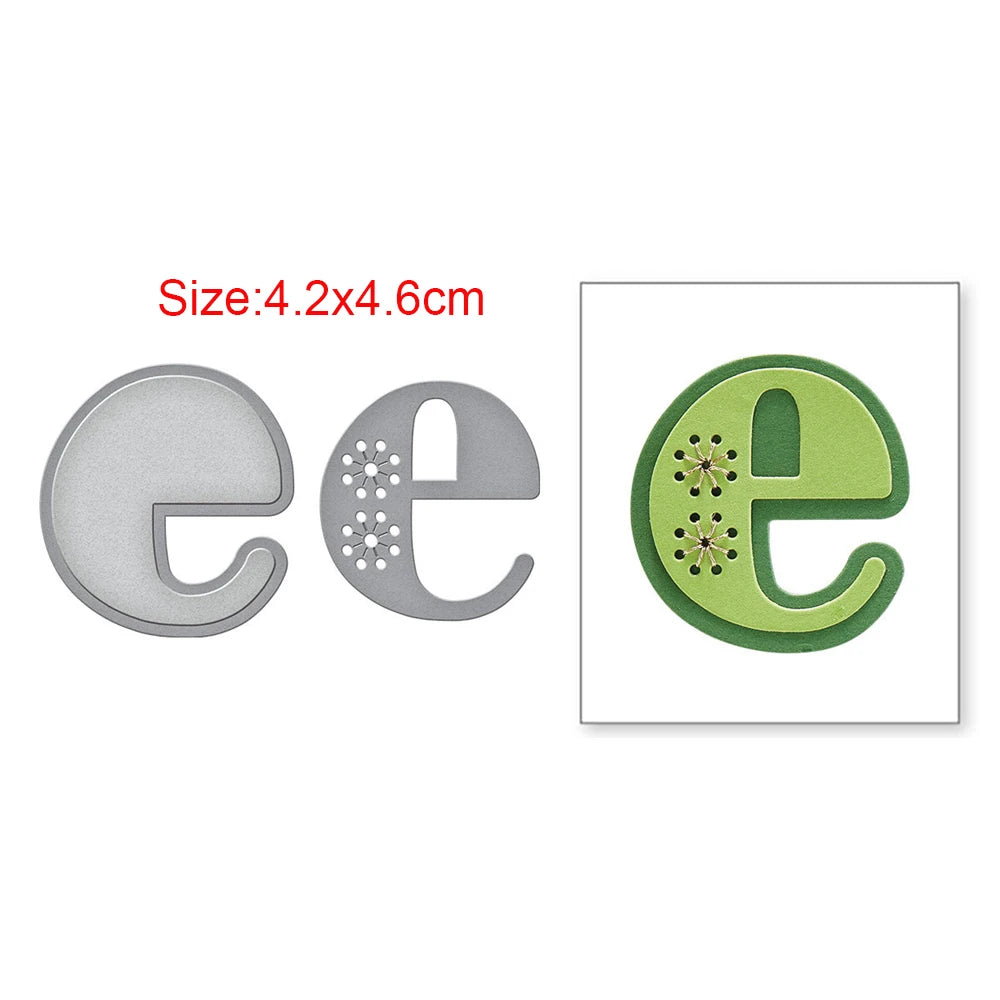 Stitched Alphabet Metal Cutting Dies Stitched Punctuation Symbols Numbers Die Cuts for DIY Scrapbooking Crafts Card Making