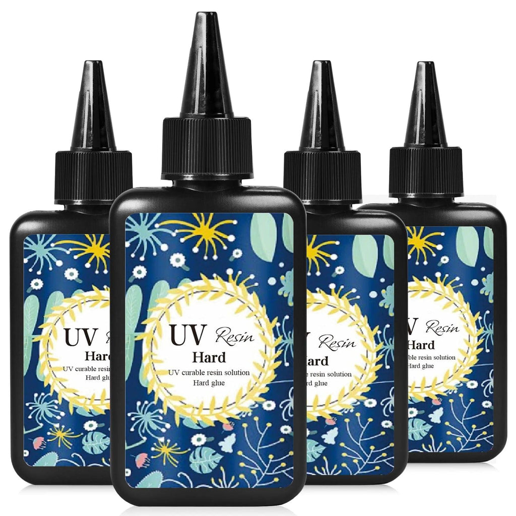 100g UV Resin Clear,Hard,Upgraded Crystal Clear Epoxy Resin Up Premixed UV Cure Resin for Craft Jewelry Making