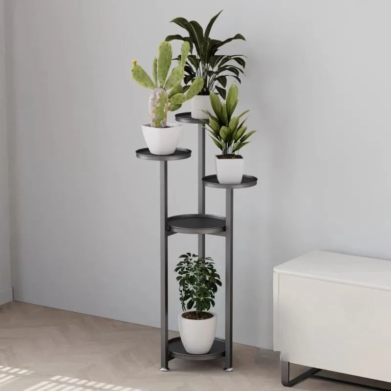 Multi-Storey Iron Shelves For Plant Floor-To-Ceiling Balcony Pot Plant Stand Flower Rack Living Room Lobby Display Flower Stand