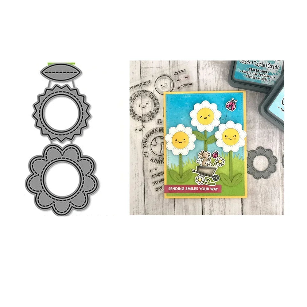 Meadow Backdrop Tiny Gift Box Add On Metal Cutting Dies Embossing Diecut for DIY Card Making Scrapbooking Crafting Supplies