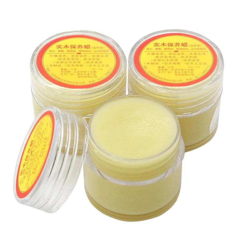 20g Organic Natural Wax Paste Wood Polishing Furniture Floor Surface Finishing Leather Maintenance Household Accessory - Winord