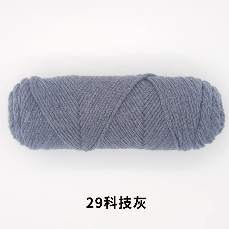 Milk Cotton Yarn 8 Ply Acrylic Crochet For Amigurumi Doll