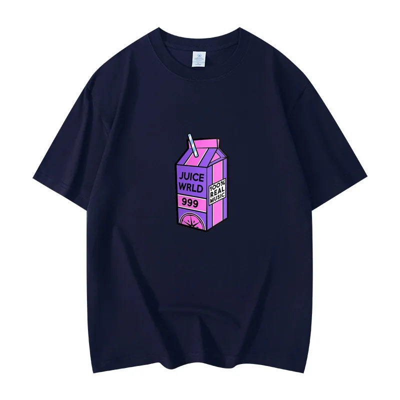 Rapper Juice Wrld 999 Short T Shirt Men's Women's Letter Printed Tshirts Y2k Casual Fashion Sportswear Summer Clothing