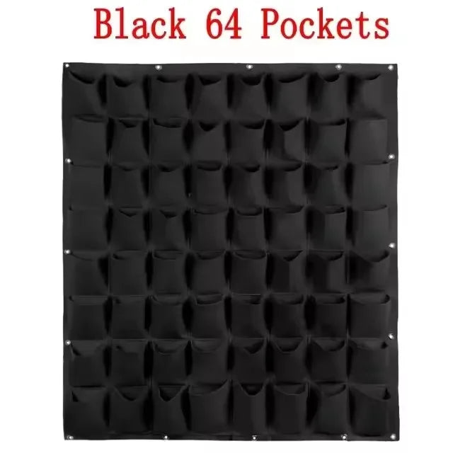 Wall Hanging Pockets Planting Bags Flower Pot Home Garden Grow Bag Garden Planter Vertical Suculentas Plant Pot Home Decor