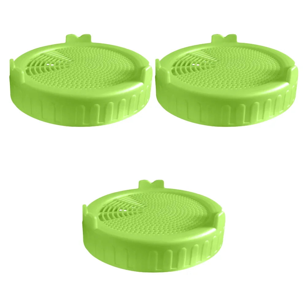Safe Seeds Planting Sprouting Lid Bottles Mesh Cover for Wide-mouthed Mason Jar Food Grade Mesh Sprout Cover Kit