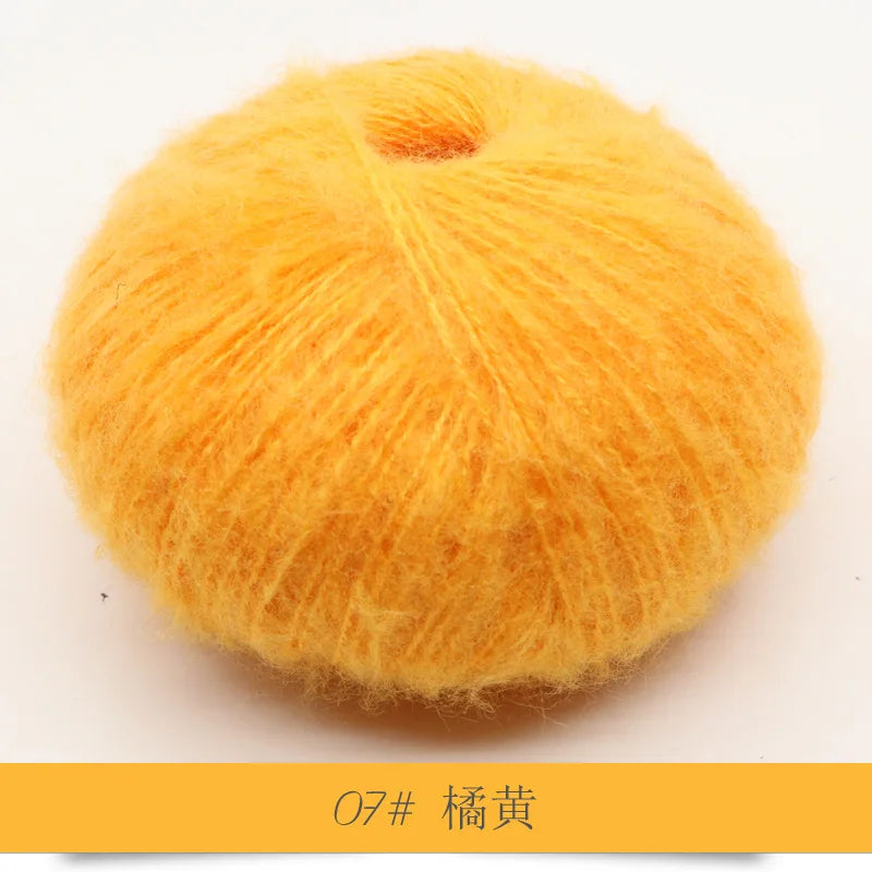 Mohair Yarn 25g Soft Knit Wool For Scarves And Sweaters