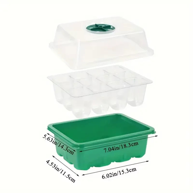1PC Seedling Pot Green: Planting Transplanting Multifunctional Gardening Planting Pot Nursing Care Seedling Box Grow Pots