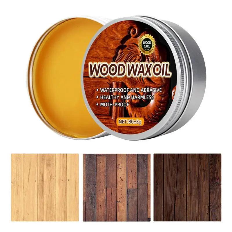 85g Wood Care Wax  Solid Wood Furniture Polishing Seasoning Beeswax Polisher  Waterproof Furniture Care Maintenance Beeswax