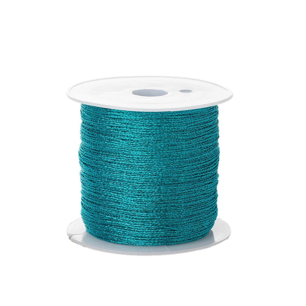 0.4mm 50m Crafts Nylon Cord For Jewelry Making Beading Braided Nylon Satin String for Bracelets Rattail Trim Chinese Knot