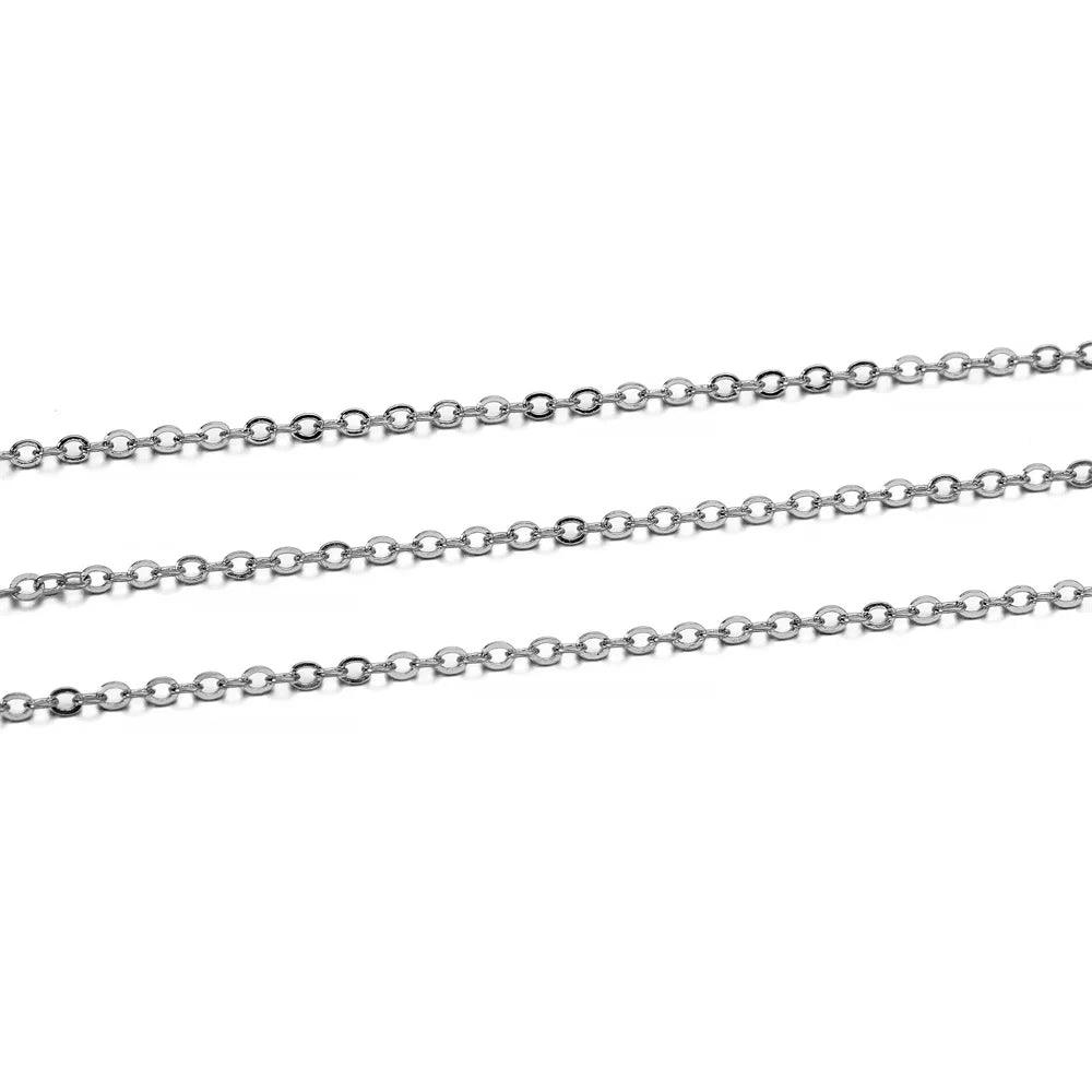 5 M/lot Gold/Bronze Plated Necklace Chain For Jewelry Making Findings DIY Necklace Chains Materials Handmade Supplies