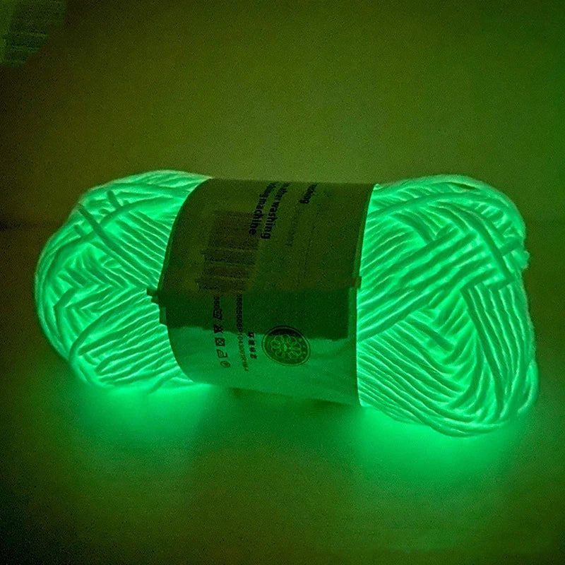 Luminous Knitting Yarn Twisted Rope Hat Scarf Accessories Hand Knitted Yarn DIY Crochet Yarn Threads For Knitting Material