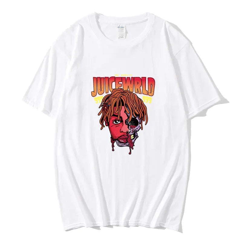 Rapper Juice Wrld 999 Short T Shirt Men's Women's Letter Printed Tshirts Y2k Casual Fashion Sportswear Summer Clothing