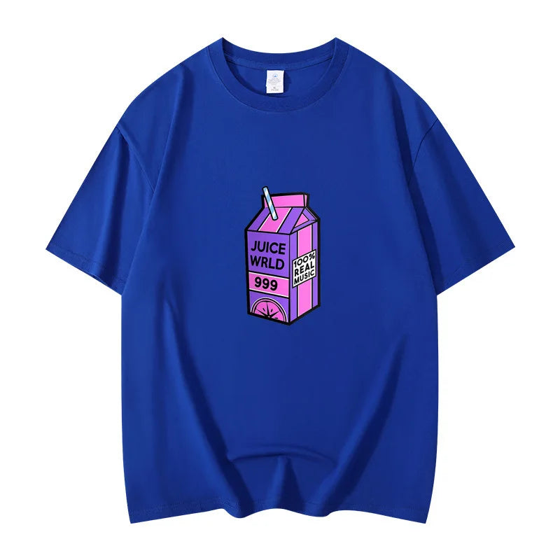 Rapper Juice Wrld 999 Short T Shirt Men's Women's Letter Printed Tshirts Y2k Casual Fashion Sportswear Summer Clothing