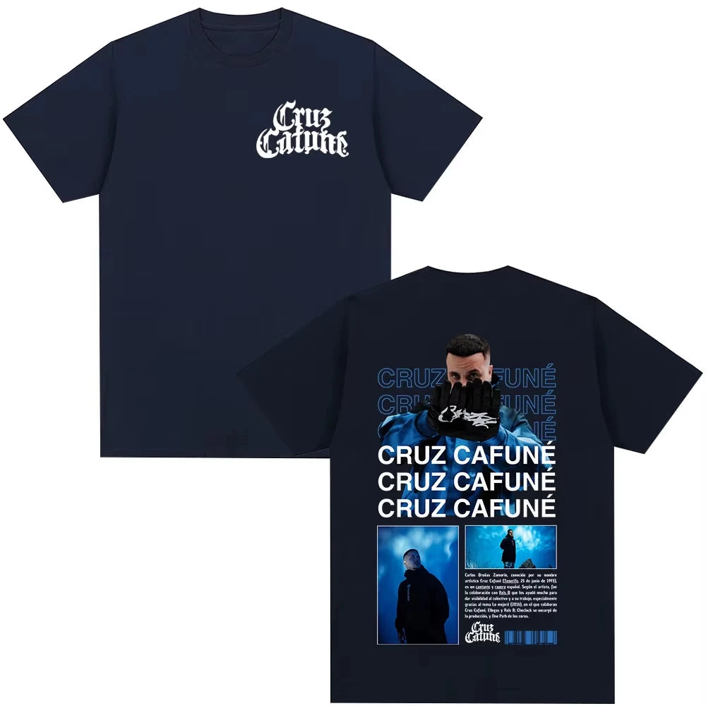 Cruz Cafune Hip Hop Album T-Shirt for Men and Women Casual Cotton Short Sleeve Streetwear Gift