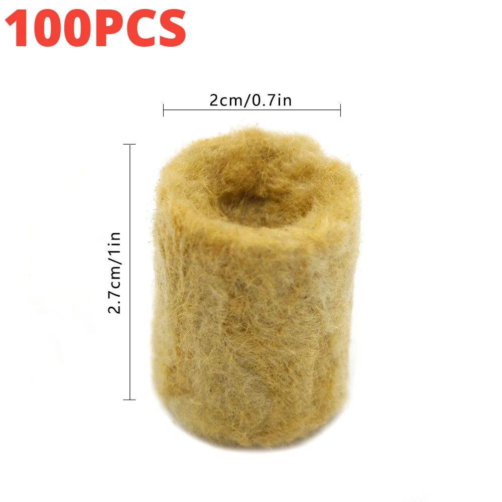 50-200pcs Seedling Grow Plug Hydroponic Grow Media Cubes Plant Cubes Soilless Substrate Seeded Rock Wool Plug Seedling Block