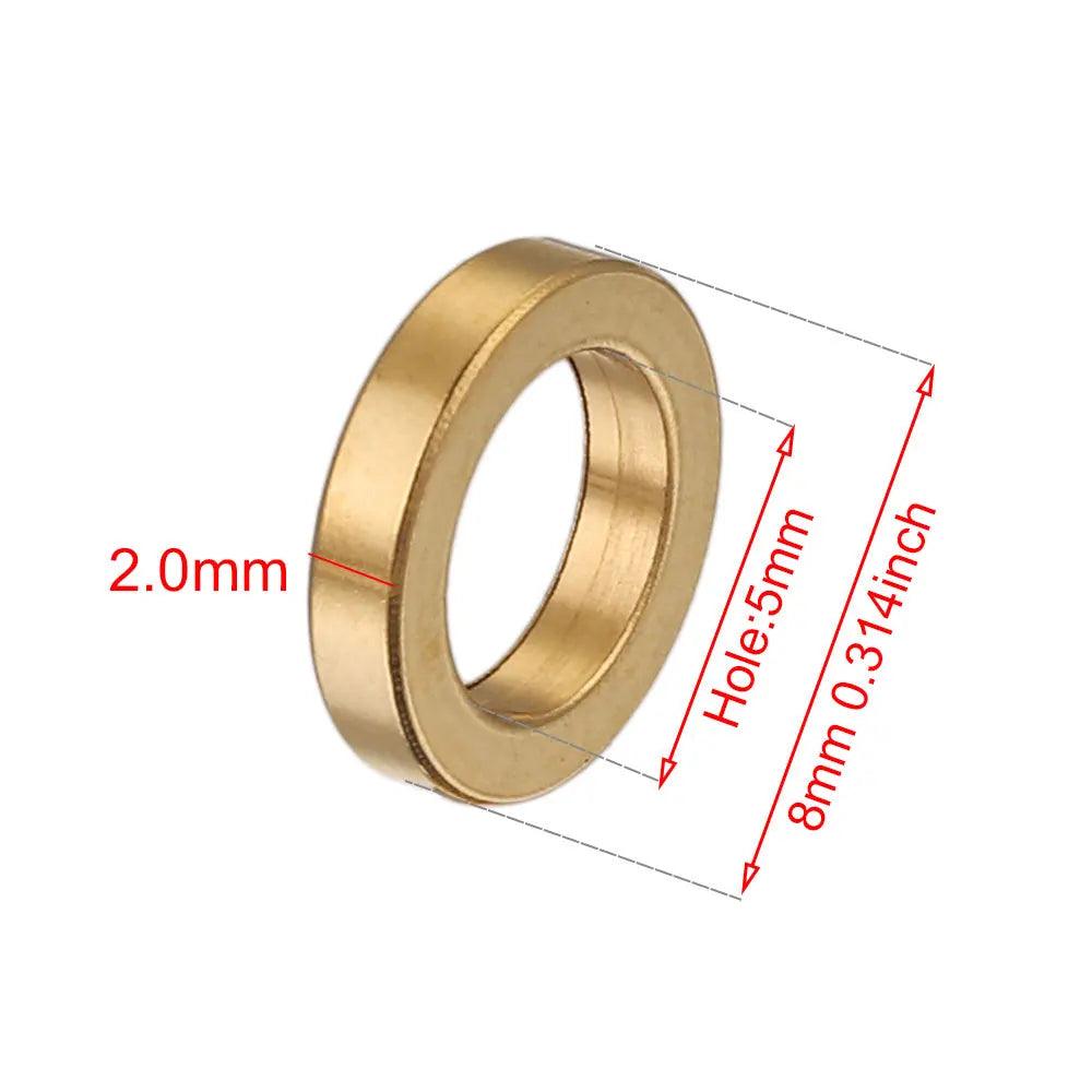 10pcs Stainless Steel Flat Round Spacers Bead Disc Big Hole Loose Beads for DIY Bracelet Necklace Craft Jewelry Making Supplies