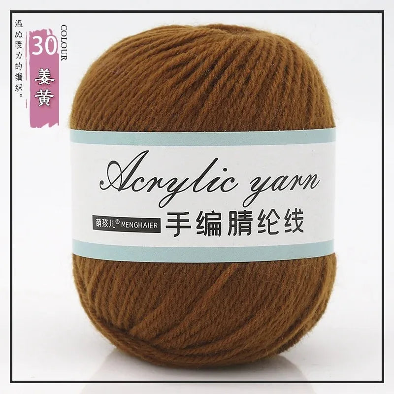 Four Strands Acrylic Knitting Yarn For DIY Handwoven Starter