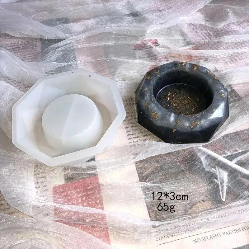 Silicone Mold Ashtray Resin Mold Heart Square Mold For DIY Resin UV Crystal Epoxy Crafts Crystal Ashtray Home Decoration