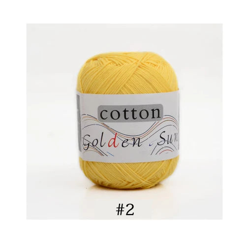 100 Percent Cotton Yarn for Hand Knitting and Crochet 8 Ply Worsted Soft Yarn for Sweaters and Blankets 50g 200m