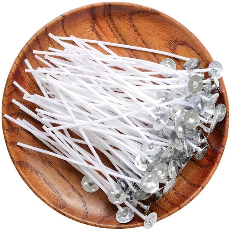 50PCS Candle Wicks Pre-waxed Wicks DIY Candle Making Cotton Candle Wick 8/10/15/20cm Practical Candles Making Accessories