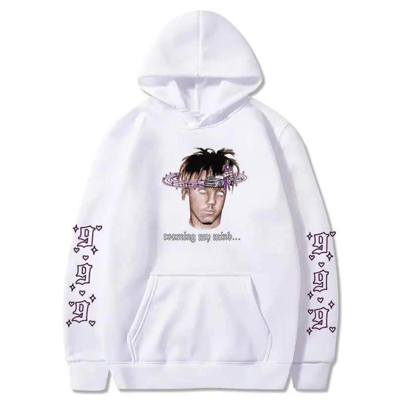 Rapper Juice Wrld 999 Letter Printed Hoodie Y2k Women's Casual Fashion Sportswear Autumn/Winter Hoodie Men's Women's Clothing