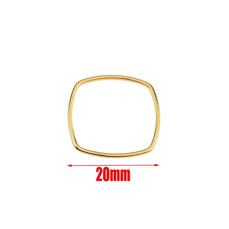 10pcs Stainless Steel Charms Connectors Hollow Frame Bezel Cross Moon for DIY Casting Necklaces Earrings Jewelry Making Supplies
