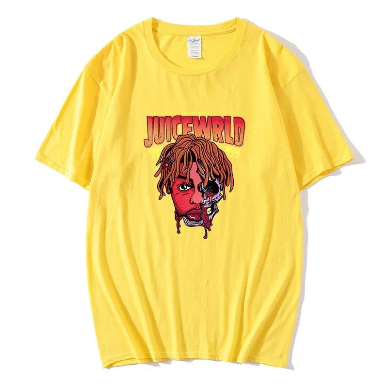 Rapper Juice Wrld 999 Short T Shirt Men's Women's Letter Printed Tshirts Y2k Casual Fashion Sportswear Summer Clothing