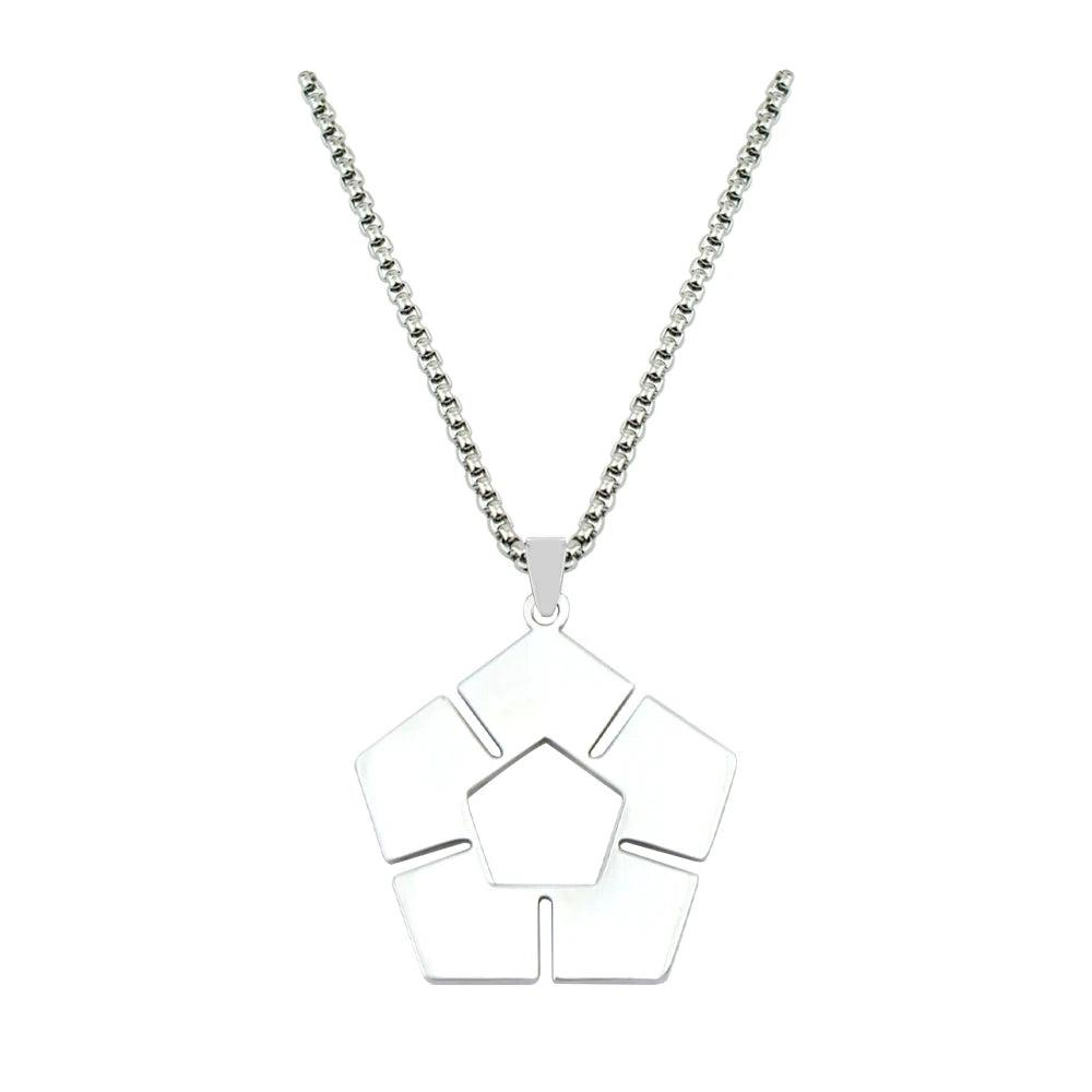 Anime BLUE LOCK Pendant Women Soccer Sign Necklaces Woman Fashion Creative Chain Silver Color Cosplay Collier