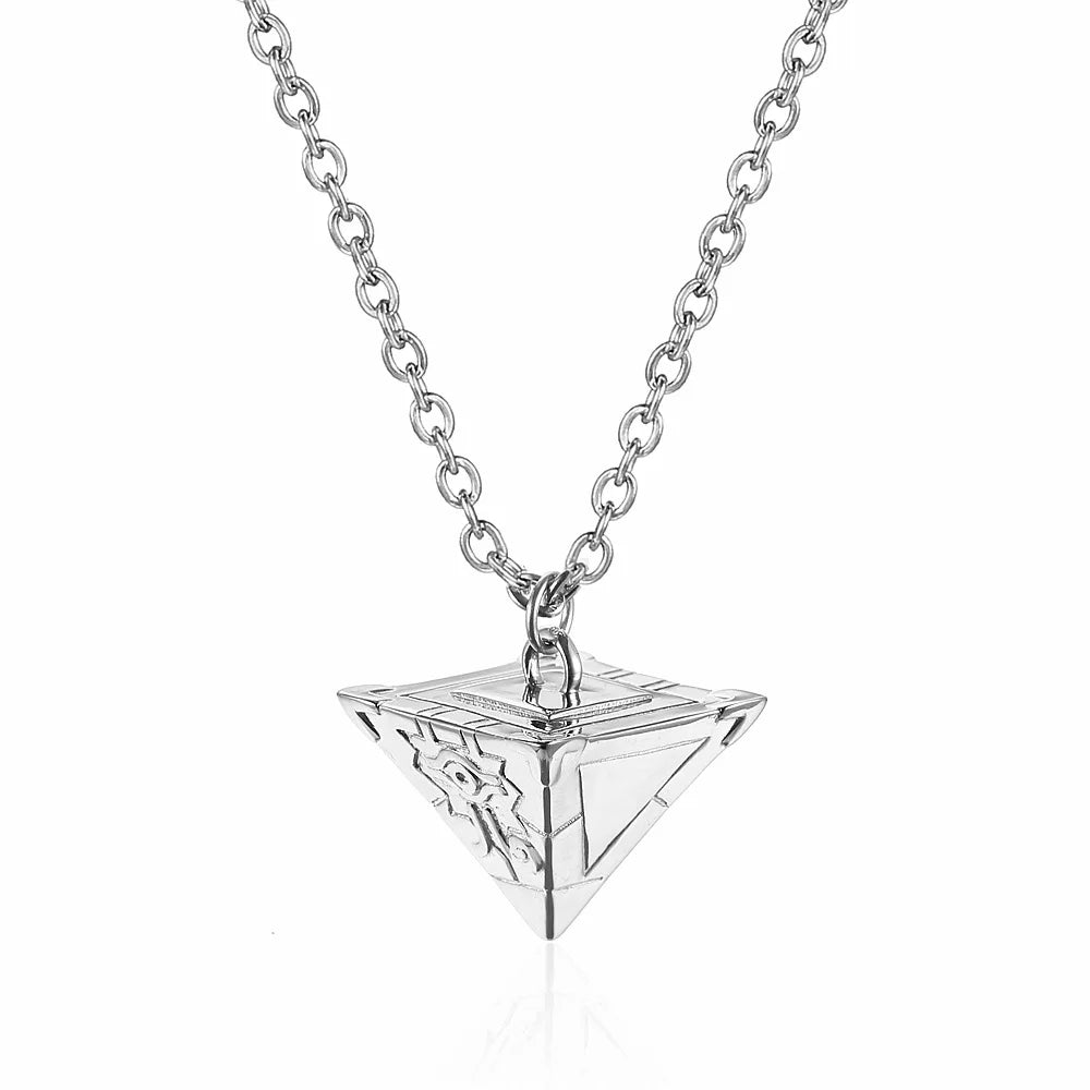 Stainless Steel Yu-Gi-Oh! Millennium Puzzle Pendant Necklace Eye of Horus Windmill Jewelry Necklaces Gift