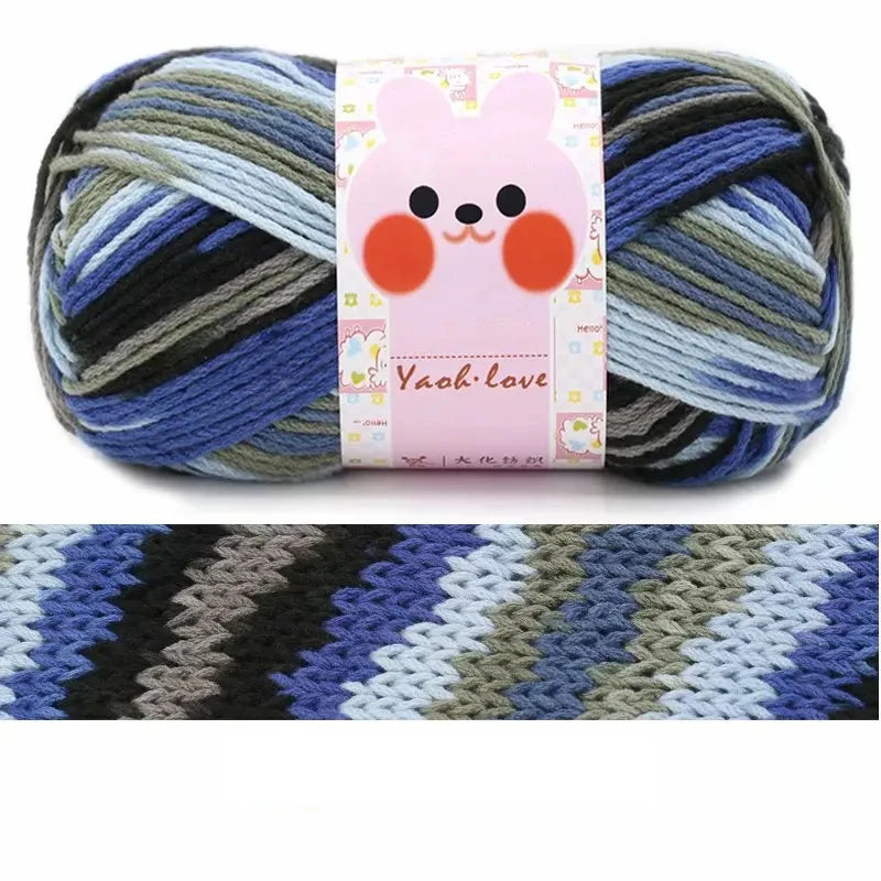 Milk Cotton Thick Yarn 170M Roll 100G For Hand Knitting