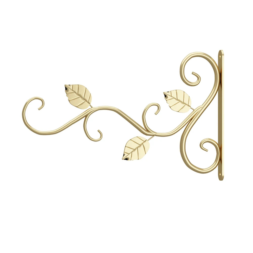 Garden Iron Hook Bracket Metal Practical Wall Mounted Flower Pot Basket for Outdoor Indoor Hanging Plants Supplies