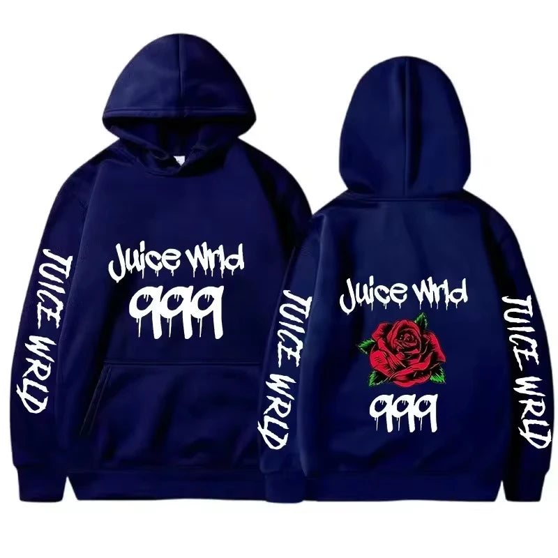 Juice WRLD Women Hoodies 999 Print Pullover Juicewrld Hooded Music Rapper Hip Hop Joggers Singer Fleece Sweatshirt Fans Men Tops